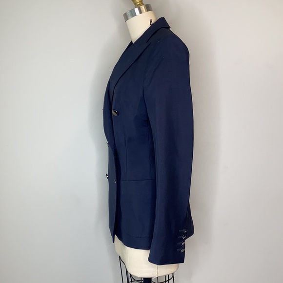 MaxMara Double Breast Navy Blazer - Picture 4 of 9
